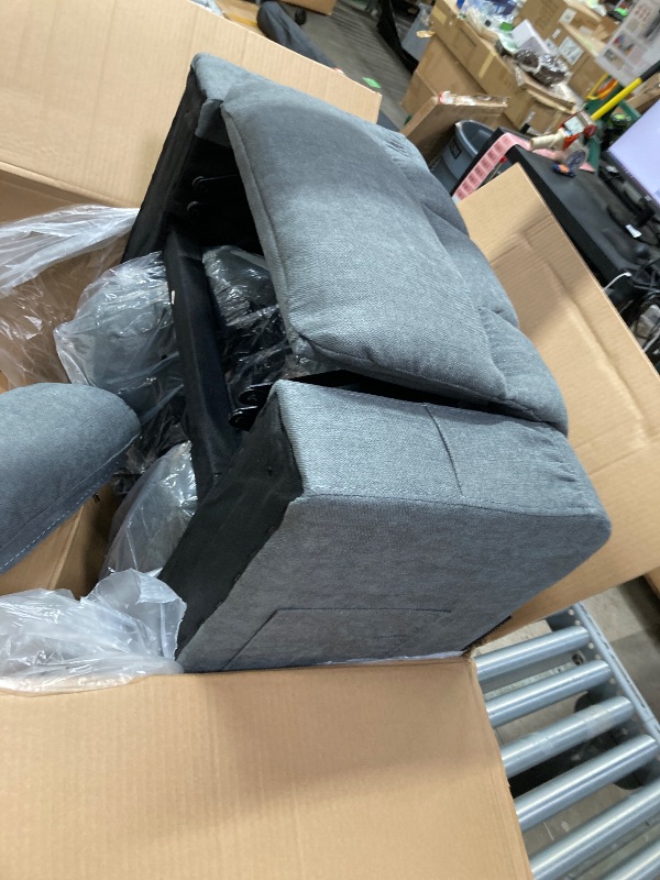 Photo 1 of *****The furniture is incomplete, it is missing the top part, it only has the top part, which will be used piece by piece, it cannot be returned.******Massage Rocker Recliner Chair with Heat and Vibration Ergonomic Rocking Lounge Chair for Living Room Com