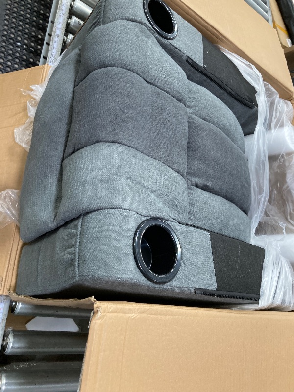 Photo 1 of *****The furniture is incomplete, it is missing the top part, it only has the top part, which will be used piece by piece, it cannot be returned.******Massage Rocker Recliner Chair with Heat and Vibration Ergonomic Rocking Lounge Chair for Living Room Com