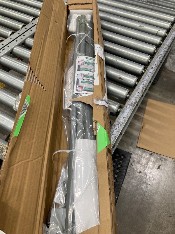 Photo 1 of **used***Vomeast Upgrade 71in Extra Wide Retractable Baby Gates with Support Rods,Prevent Crawling Through Reinforced Dog Gates for Doorways Stairs Hallways(Grey)