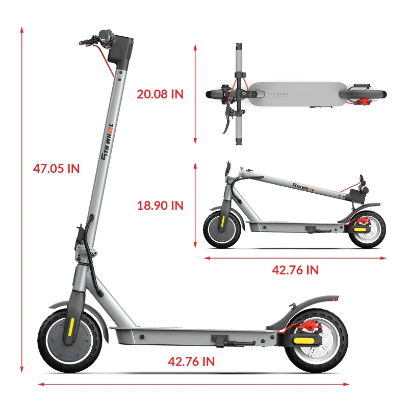 Photo 1 of **used missing parts***5TH WHEEL W09S 350W Electric Scooter with Turn Signal, 8.5” Solid Tires, 18mph & 20Miles Range, Folding Commuting E-Scooter for Adults with APP Control