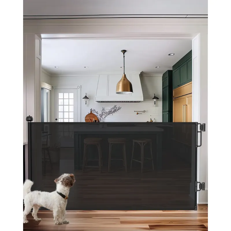 Photo 1 of **use**Ophanie Retractable Baby Safety Gate,Mesh Pet Gate 33" Tall, Extends to 55" Wide, Indoor & Outdoor Gates for stair,White