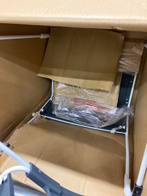 Photo 1 of **used***LUXOR - STUDENT-STK1PK Luxor Lightweight Stackable Student Desk and Chair Slate Gray / White 2 pcs