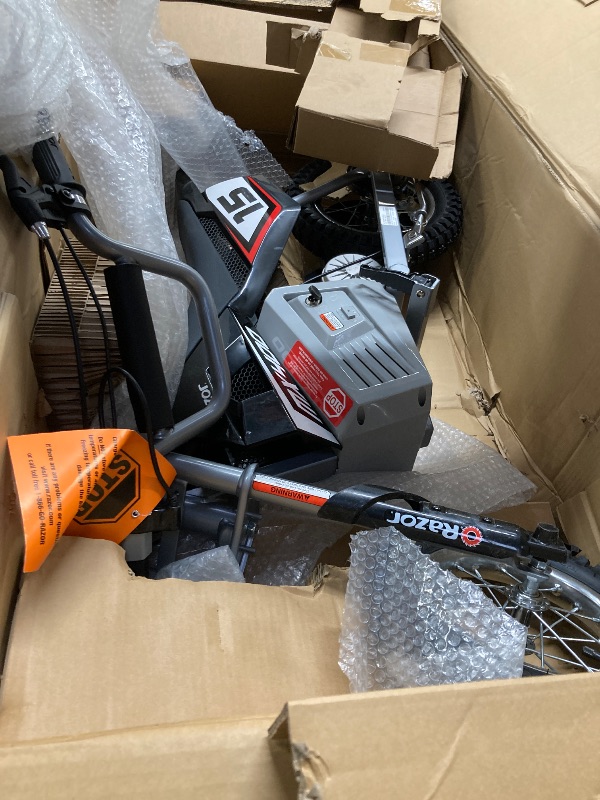 Photo 1 of  *** It is used, it is missing parts and has some minor scratches.****   Razor Dirt Rocket Pro Spec, Performance eMoto Motocross Bike for Off-Road Mature Riders, 16Y+, 1600W Motor, 48V Lithium-Ion Battery, Up to 28MPH, Front Suspension & Link Tuned Rear S