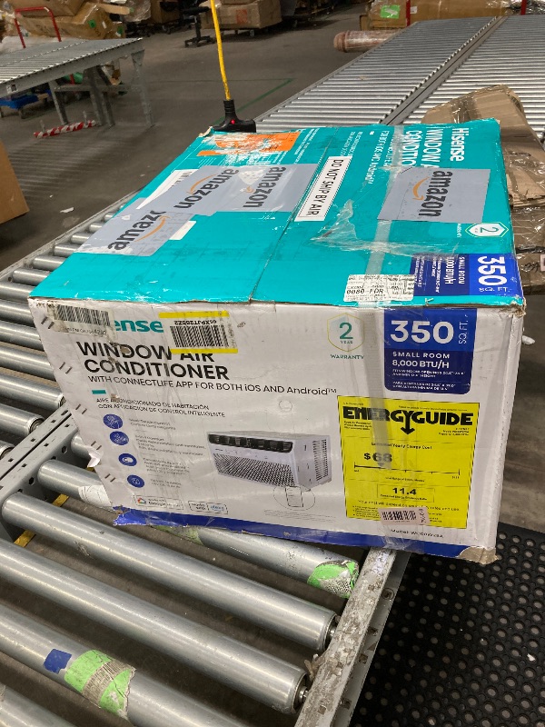 Photo 1 of **used** Hisense 8,000 BTU Smart Window Air Conditioner, 3 modes (Cooling, Fan, Dehumidifier), Easy Installation,Ultra Quiet, 2 Years Warranty