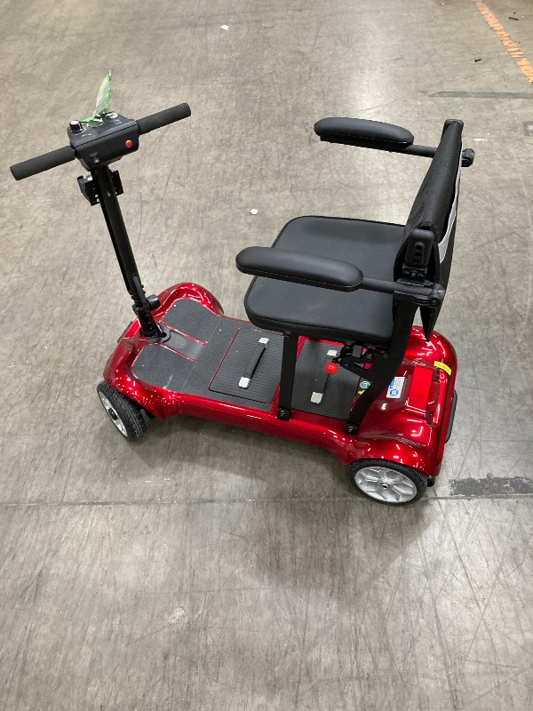Photo 1 of ***(MISSING KEY, SELLING AS IS )***
SACVON Ultra Lightweight Mobility Scooter for Seniors,43Lbs Aluminum Electric Wheelchair,Lithium Battery,Suitable for Travel, Red ***(SOME SCUFFS/SCRATCHES, NOT IN BOX)***