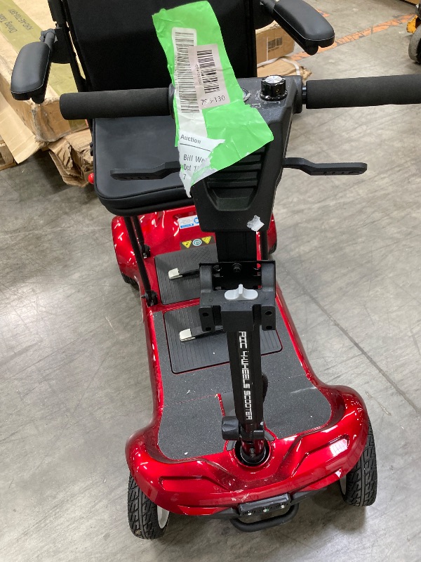Photo 1 of ***(MISSING KEY, SELLING AS IS )***
SACVON Ultra Lightweight Mobility Scooter for Seniors,43Lbs Aluminum Electric Wheelchair,Lithium Battery,Suitable for Travel, Red ***(SOME SCUFFS/SCRATCHES, NOT IN BOX)***