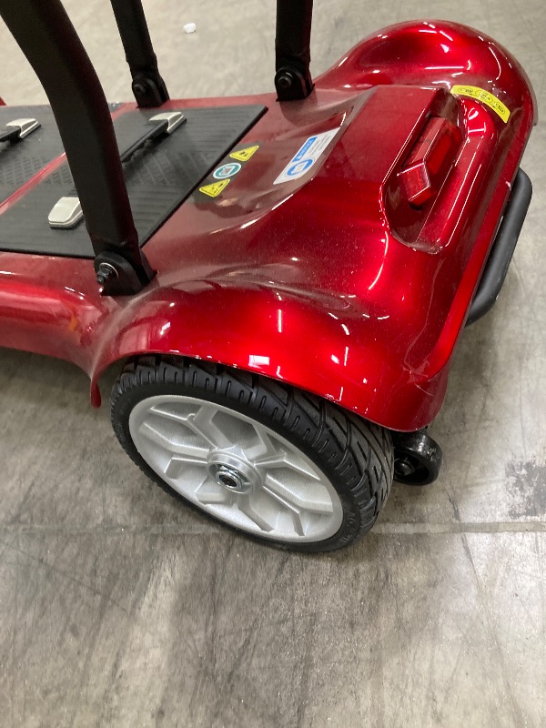 Photo 1 of ***(MISSING KEY, SELLING AS IS )***
SACVON Ultra Lightweight Mobility Scooter for Seniors,43Lbs Aluminum Electric Wheelchair,Lithium Battery,Suitable for Travel, Red ***(SOME SCUFFS/SCRATCHES, NOT IN BOX)***