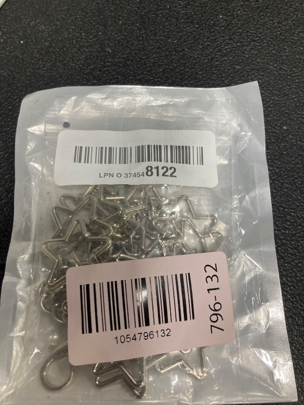 Photo 1 of Pieces Star Keychain Clasp, Star Keychains, Metal Swivel Clasp Keychain Clip with Chain Hanging Buckle and Open Jump Ring for Jewelry Making Keychains DIY Crafts (Silver)