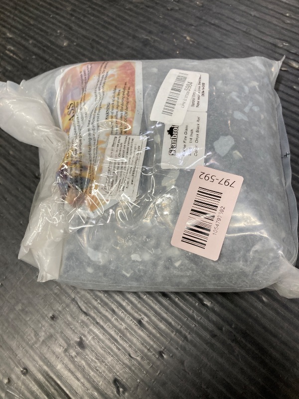 Photo 1 of ****Partial set***
Stanbroil Fire Glass - 1/4 inch Reflective Tempered Fire Glass for Fireplace Fire Pit, Onyx Black Reflective