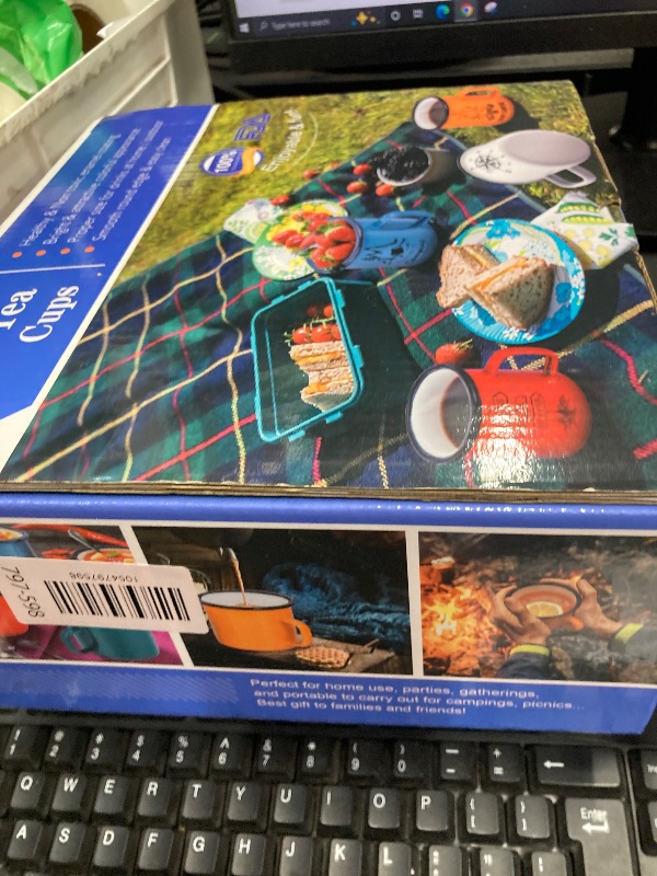 Photo 1 of ****Partial set***
LIANYU Enamel Camping Mug 16 Ounce Coffee Tea Vintage Mugs Drinking Cup Set for Outdoor and Indoor, Portable & Easy Clean, Colorful