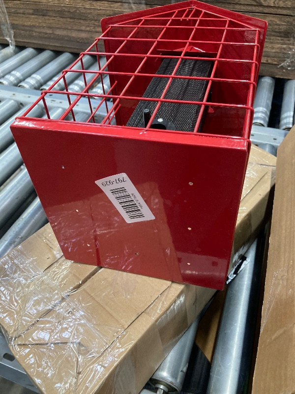 Photo 1 of ***vERY USED***

Kingsyard Squirrel Proof Caged Bird Feeder for Outdoor Hanging - Weatherproof Metal Mesh Tube Finch Bird Feeder with 4 Ports for Nyjer/Thistle Seed, Small Birds Goldfinches, Chickadees, Red