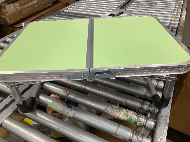 Photo 1 of **NEEDS HARDWARE TO KEEP IN PLACE**Mind Reader Lap Desk Laptop Stand, Bed Tray, Collapsible, Dorm Room, Portable, Dorm, MDF, Metal, 23.5" L x 16" W x 10" H, Green