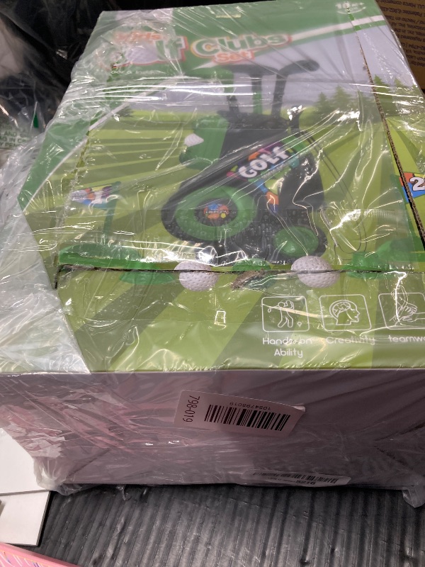 Photo 1 of ****Partial set***
Liberry Toddler Golf Set with Putting Mat for Boys Girls Age 2 3 4 5, Upgraded Kids Golf Cart with Shoulder Strap Design, Outdoor Indoor Sports Toys for Birthday, Black