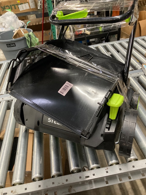 Photo 1 of *** Parts only***
Steelite 13-Inch Cordless Lawn Mower, 21V Electric Lawn Mowers with Brushless Motor for Garden,5 Heights Adjustment, 4.0Ah Battery & Charger Included