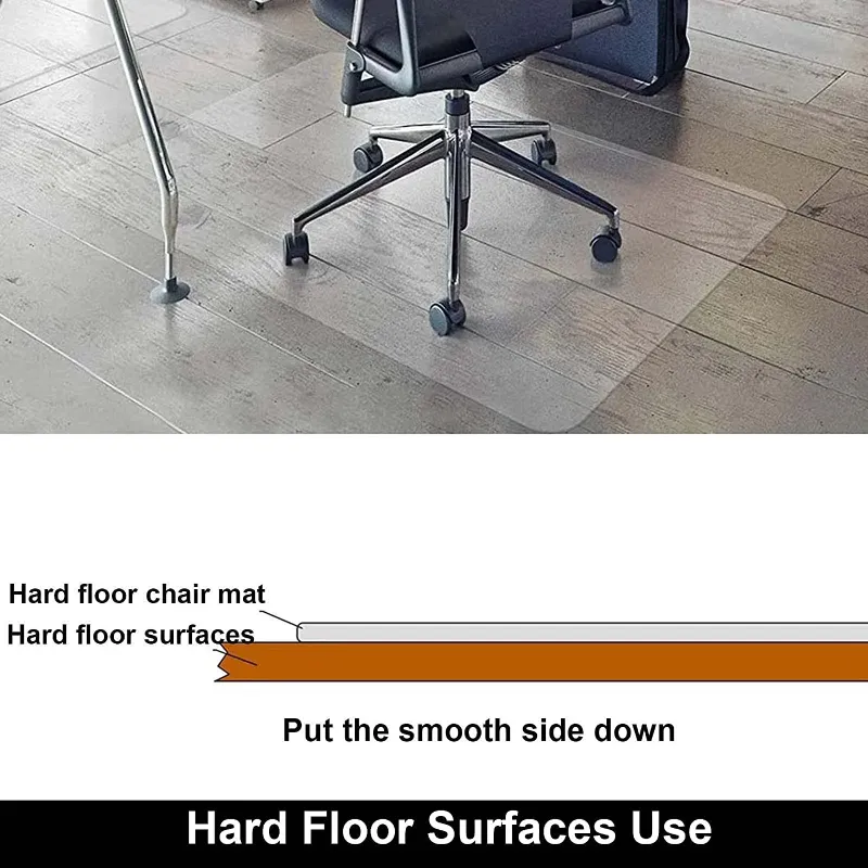 Photo 1 of ****NO SIZE***
 Office Mat for Hardwood Floore, Clear Chair Mat ,Matte, PVC
