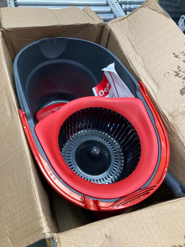 Photo 1 of ***Very used****
O-Cedar EasyWring Microfiber Spin Mop, Bucket Floor Cleaning System, Red, Gray, Standard