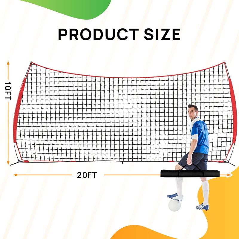Photo 1 of ***The model may vary****

 Barricade Backstop Net, Sports Barrier Net, Multi-Sport Net with Carry Bag, Protective Screen for Practice- Baseball, Softball, Lacrosse, Soccer, Basketball, Tennis
