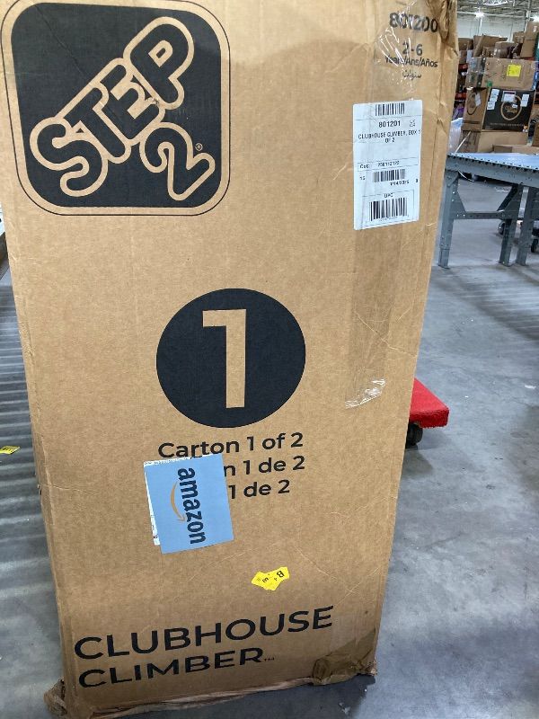 Photo 1 of ***Box 1 of 2****

Step2 Clubhouse Climber, Kids Outdoor Playset, Backyard Playground Set, 2 Slides, Climbing Wall, Elevated Playhouse, Outside Jungle Gym, For Toddlers 2-6 Years Old