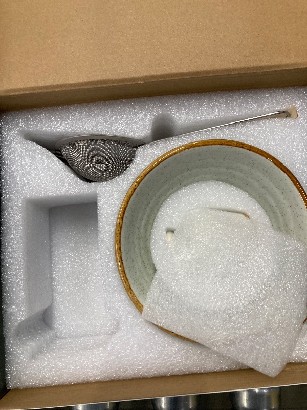 Photo 1 of ***(MISSING PARTS -SELLING AS IS)***
Taruzil Matcha Whisk Set with Matcha Bowl, Scoop, Sifter, Unique Gifts for Women Men Girl Friend Home Kitchen Decor Gifts for Christmas, Birthday, Halloween