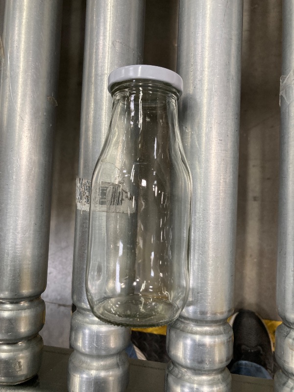 Photo 1 of [8 Pack] 20 Oz Glass Juicing Bottles w Airtight Lids - Reusable Drinking Jars w Scale, Travel Water Cups - Tall Mason Jar for Juice, Boba, Smoothie, Vanilla Extract(Extra 3 Lids)