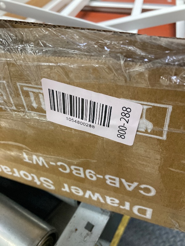 Photo 1 of **LOOKS LIKE THE DRAWERS ARE MISSING, DO NOT KNOW WHAT ELSE!!** ZUNMOS Fabric Storage Dresser with 9 Drawers, Steel Frame and Wooden Top for Bedroom, Closet and Entryway , White