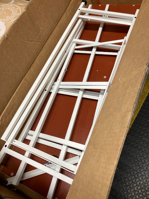 Photo 1 of **LOOKS LIKE THE DRAWERS ARE MISSING, DO NOT KNOW WHAT ELSE!!** ZUNMOS Fabric Storage Dresser with 9 Drawers, Steel Frame and Wooden Top for Bedroom, Closet and Entryway , White