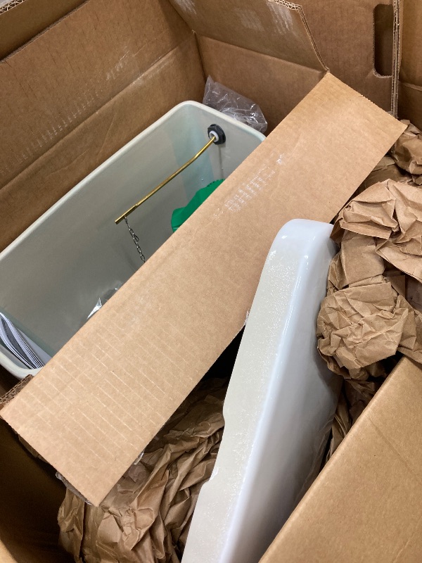 Photo 1 of **ONLY THE TANK OF THE TOLIET** TOTO Drake Two-Piece Elongated 1.6 GPF TORNADO FLUSH Toilet with CEFIONTECT, Cotton White - CST776CSG#01