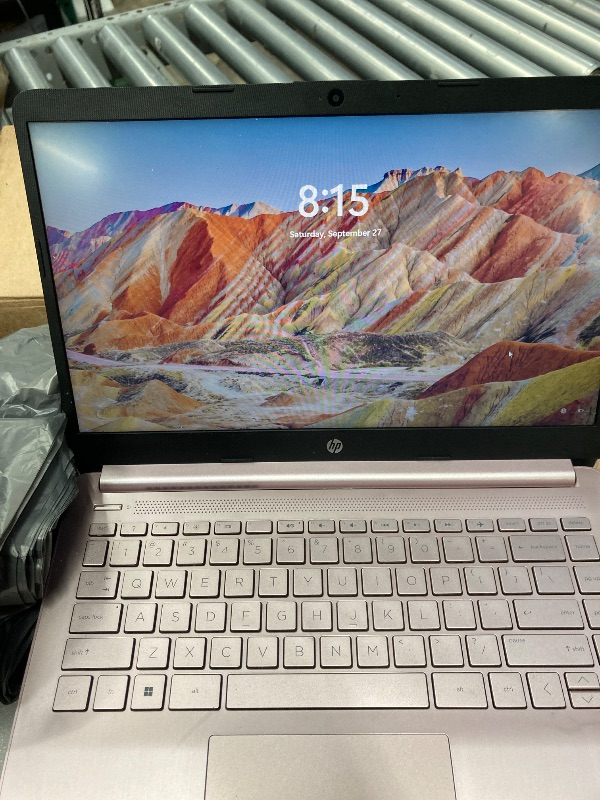 Photo 1 of **IT IS LOCKED WITH A PASSWORD*** HP Stream 14 inch Windows Laptop Intel Processor N4120 4GB RAM 64GB eMMC Pink
