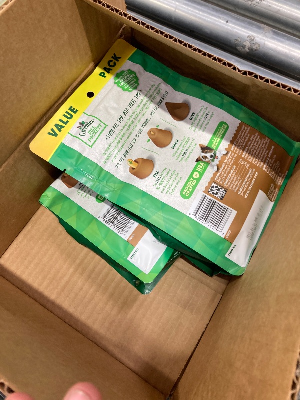Photo 1 of ***Dated August 6, 2026***Greenies Pill Pockets for Dogs Large Size, Soft Dog Treats, with Real Peanut Butter, 15.8 oz. Pouch (60 Treats) (2pack) 