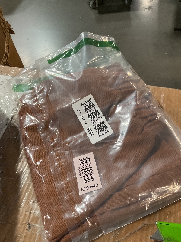 Photo 1 of (ONLY SKIRT) SHENHE 2pcs Girl's Skirt Outfits Ruffled Ribbed Cap Sleeve T Shirt and Button Down Tie Front Skirt Set White and Brown 160