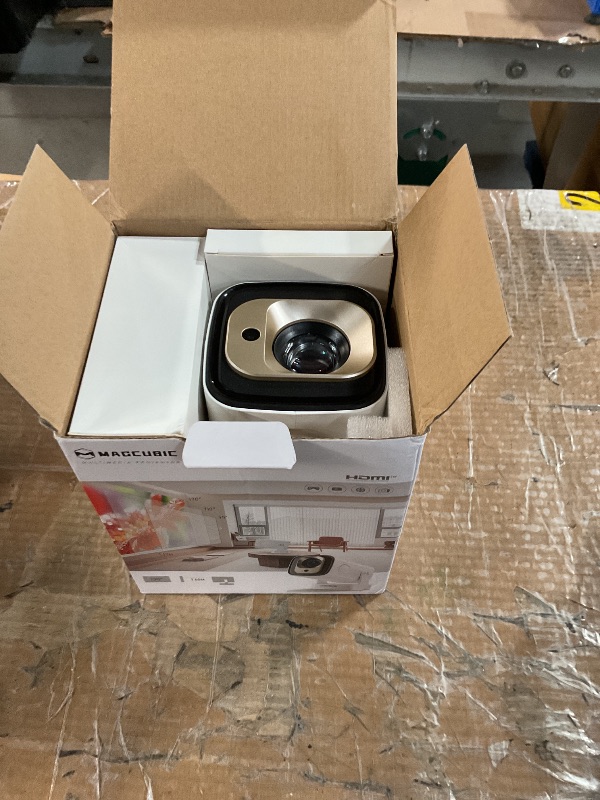 Photo 1 of ?Auto Focus&1080P?Magcubic Mini Smart Projector with 4K Support, Portable Projector with Wifi and Bluetooth, 5W Speaker, Built in Apps, Voice Control, Outdoor Movie Projector