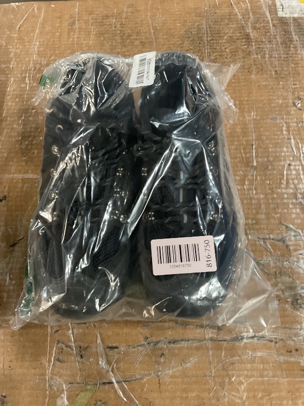 Photo 1 of (minor usage) NORTIV 8 Men's Waterproof Hiking Shoes Leather Low-Top Hiking Shoes for Outdoor Trailing Trekking Camping Walking Quest,Size 9W,Black/Grey,Quest-1