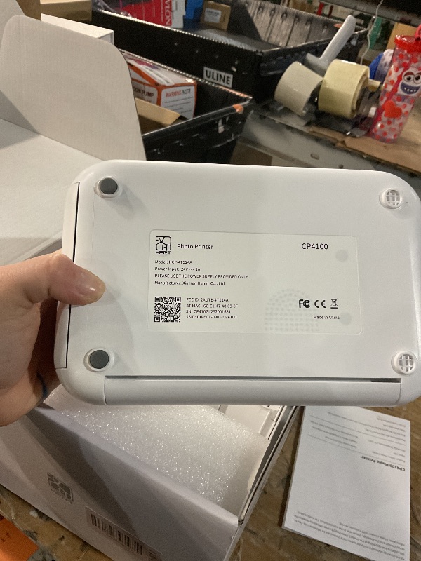 Photo 1 of ***(MISSING PARTS)***HPRT 4x6 Photo Printer with 108 Sheets & 2 Ribbons, Portable Picture Printer for iPhone & Android Smartphones, Instant Phone Photo Printer, Dye Sublimation, Home Use, Ideal Gift, White