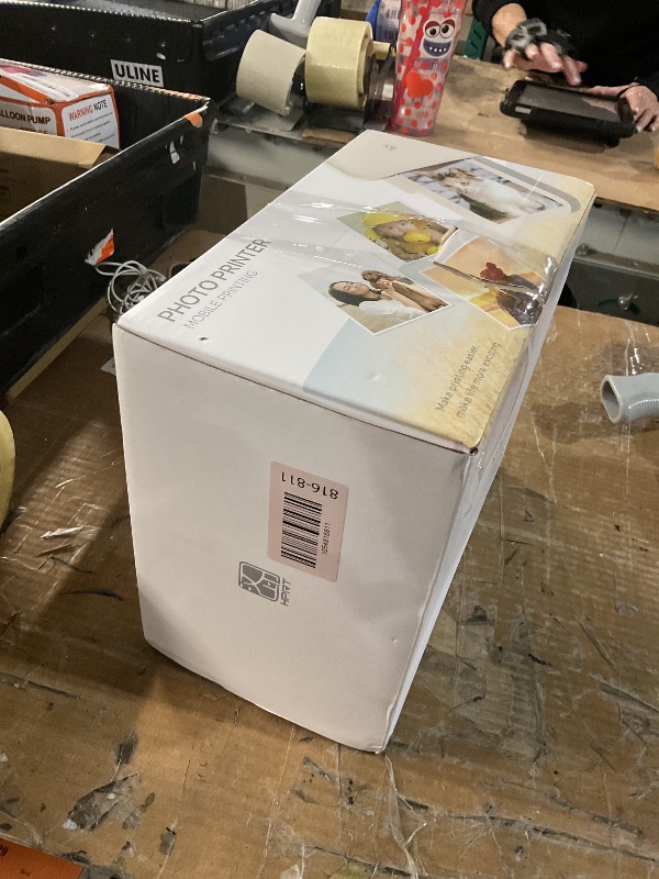 Photo 1 of ***(MISSING PARTS)***HPRT 4x6 Photo Printer with 108 Sheets & 2 Ribbons, Portable Picture Printer for iPhone & Android Smartphones, Instant Phone Photo Printer, Dye Sublimation, Home Use, Ideal Gift, White