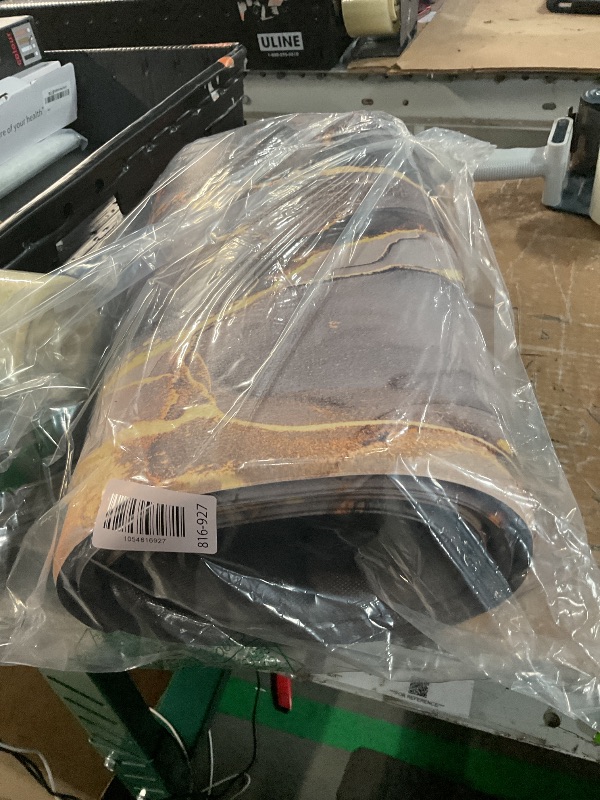 Photo 1 of ***(HEAVILY USED/ MINOR DAMAGE)***GulongYa Kitchen Mat Anti Fatigue Cushioned Set of 2 Grey Kitchen Rugs Non Slip Waterproof Kitchen Floor Mats Gold Kitchen Accessories and Decor Comfort Memory Foam Kitchen Mats for Floor Laundry Room