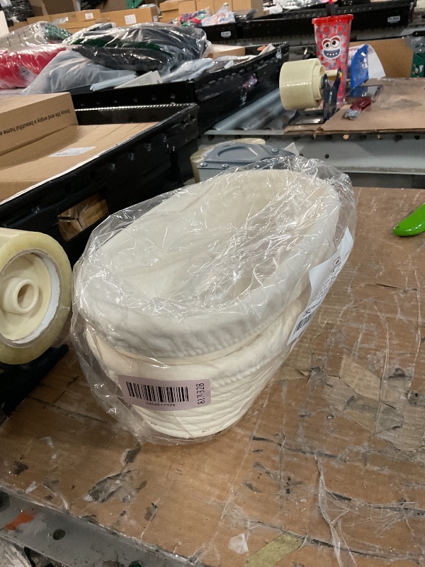 Photo 1 of "Saint Germain Bakery Premium Round Bread Banneton Basket with Liner - Perfect Brotform Proofing Basket for Making Beautiful Bread (10"" Oval (2x count))"