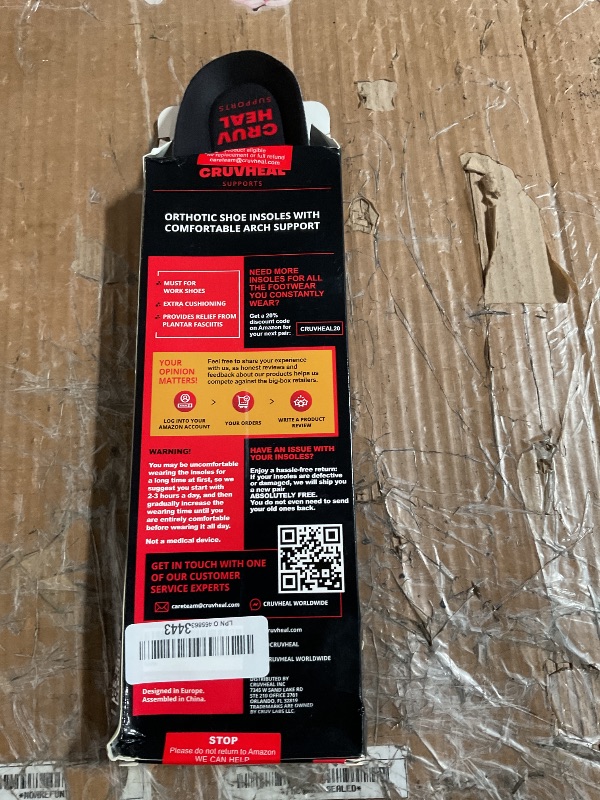 Photo 1 of (New) Work Orthotic Insoles - Anti Fatigue Medium Arch Support Shoe Insert Men Women - Plantar Fasciitis Flat Feet - Relieve Foot Pain - Work Boot Insoles Standing All Day (M, Blue Lines)