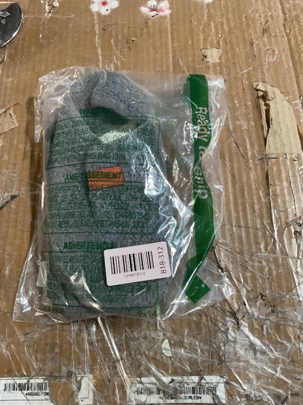 Photo 1 of ***(HEAVILY USED/ MINOR DAMAGE)***Scurtain Unisex Adults Rubber Sole Slippers Womens Slippers Dark Grey Size 8.5-9.5 W