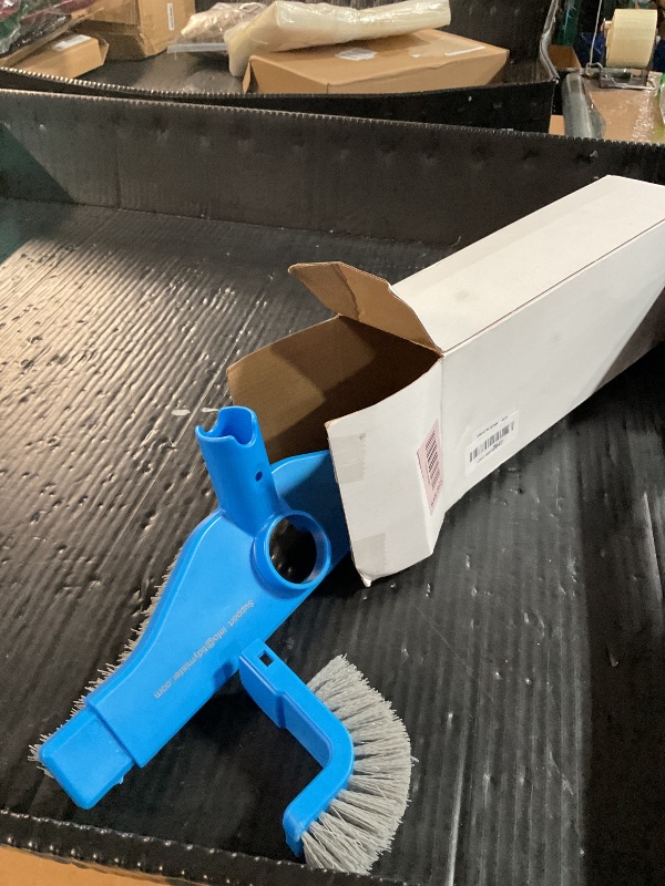 Photo 1 of (2025 Upgraded) 20" 2 in 1 Pool Brush Vacuum Head with Swivel Hose Connection & Sturdy Nylon Bristles for Heavy Duty Inground & Above- Ground Pool Cleaning - Connecting 1-1/4" or 1-1/2" Hose (No Pole)