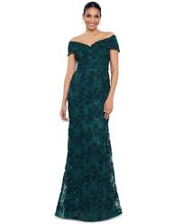 Photo 1 of XSCAPE Off-The-Shoulder Lace Gown SIZE 16