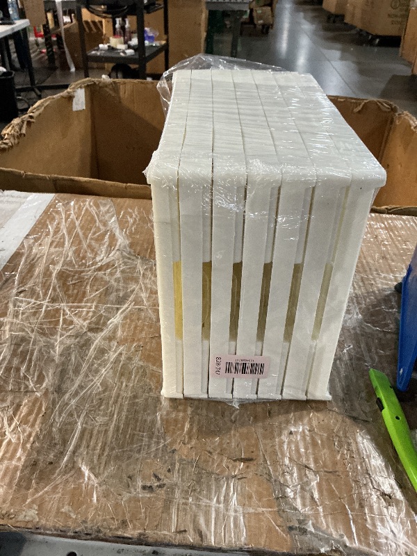 Photo 1 of ZOQKYQIZMO Shoe Organizer Foldable Shoe Rack, No Assembly Box Covered Shoe Storage with Doors, Free Standing Space Saving Shoe Box Stackable Dustproof 6,3 (1×6 Tiers)