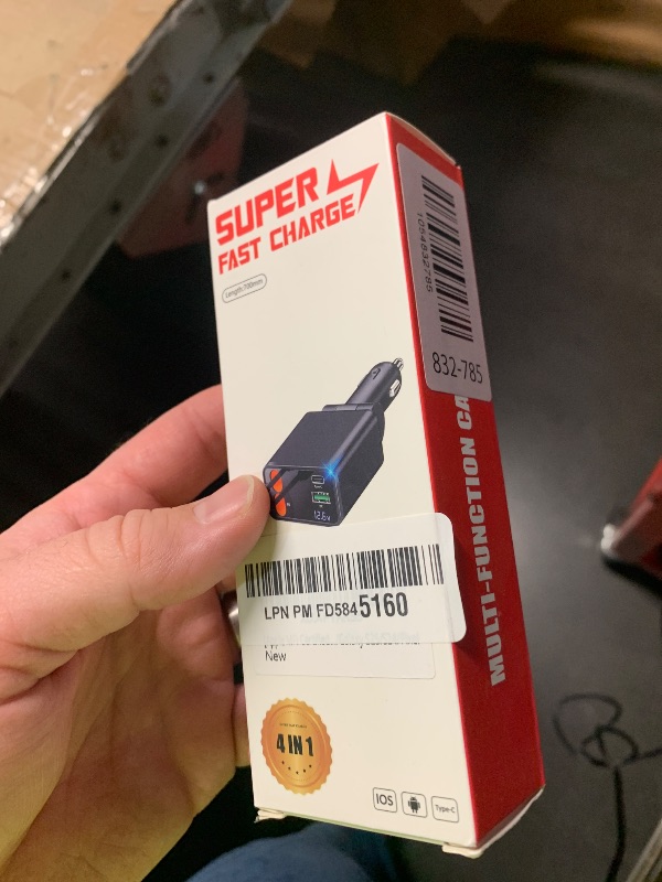 Photo 1 of [Apple MFi Certified] Retractable Car Charger USB C, Braveridge 120W USB C Car Charger 4 in 1 PD/QC Type C Fast Charge Cigarette Lighter Adapter for iPhone 17/17 Pro Max/16 Pro/15/Galaxy S25/S24/Pixel