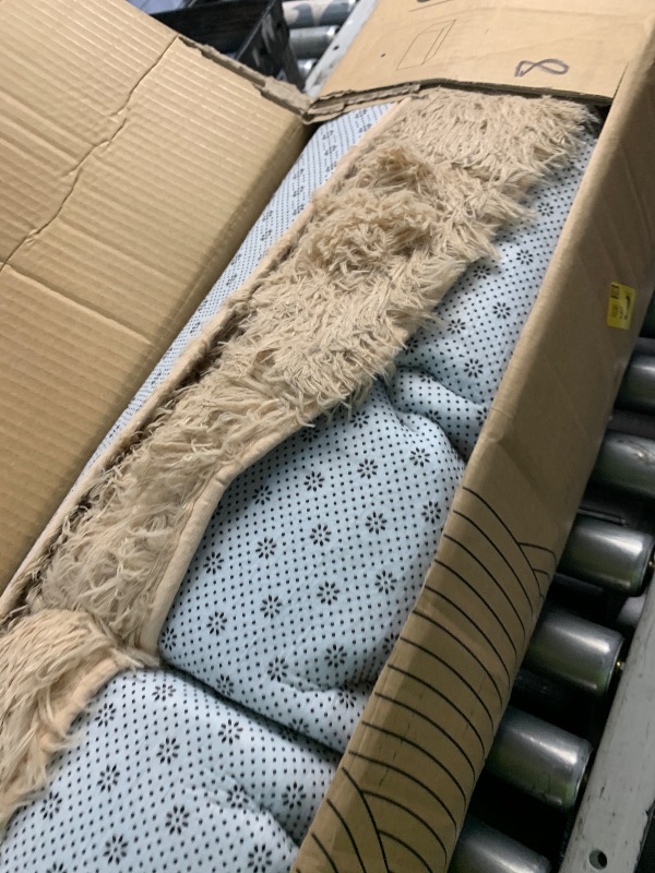 Photo 1 of yongyangjuxin Fluffy Rug Shaggy Area Rug, Beige 8x10 Area Rugs for Living Room, Large Shag Area Rugs for Bedroom Kids Room Home Decor, Upgrade Anti-Skid Rectangular Fuzzy Rugs