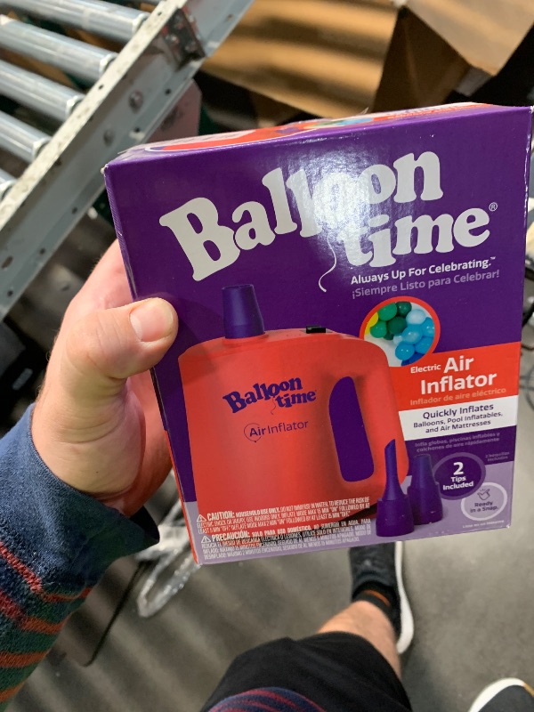 Photo 1 of ***MISSING PARTS***
Balloon Time Electric Air Inflator and Deflator - Powerful Portable Electric Air Pump for Balloons, Balloon Arch, Party Decorations, Inflatables, and Air Mattresses