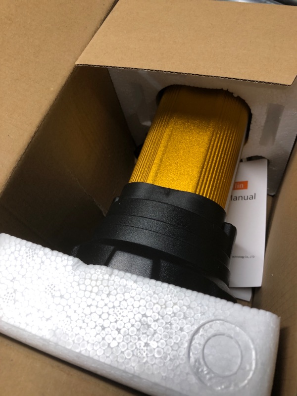 Photo 1 of KINQILIN 30600MAh Rechargeable Spotlight 2400LM Flashlight Long Lasting 100H Handheld Spotlight IP67 Waterproof Spot Lights with 6 Modes Twin Side Flood Light for Camping Hunting Emergency