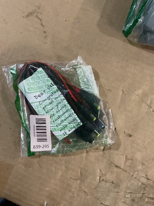 Photo 1 of (Real 18AWG) 10 Pairs 12V 5A DC Power Pigtail Barrel Plug Connector Cable, 2.1mm x 5.5mm Male Female DC Pigtail Connectors for CCTV Security Camera and 12V Power Supply Adapter by MILAPEAK
