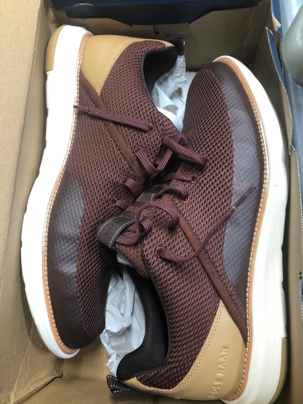 Photo 1 of (see all images) Cole Haan Men's Grand Atlantic Sneakers, Brick/Dark Chocolate/Farro/Ivory, 11.5-M US