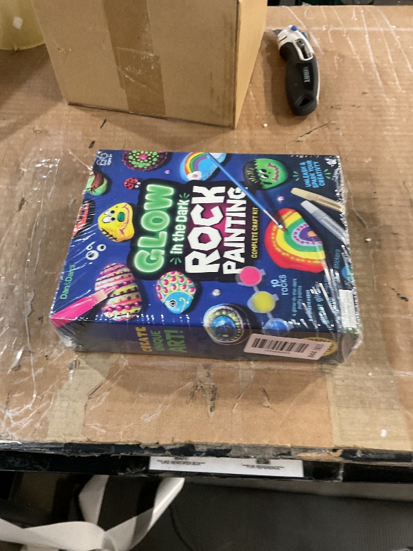 Photo 1 of ***LIKE NEW/OPEN BOX***
Dan&Darci Kids Rock Painting Kit - Glow in The Dark - Christmas Gifts Arts & Crafts for Boys and Girls Ages 6-12 - Craft Activities Kits - Creative Art Toys for 6, 7, 8, 9, 10, 11 & 12 Year Old Kid