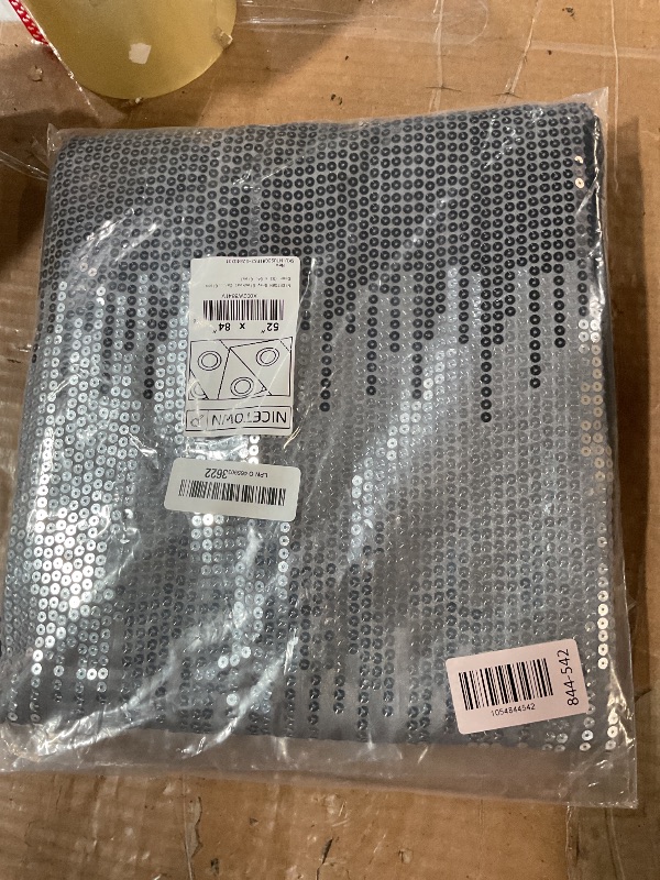 Photo 1 of (ONLY ONE) NICETOWN Grey Blackout Floral Pattern Curtains for Living Room 84 inch Long 2 Panels Set, Noise Reducing Thermal Insulated Wave Line Foil Print Bedroom Drapes for Patio Sliding Glass Door (52 x 84)