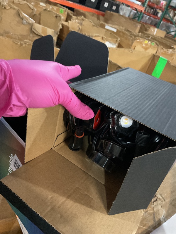 Photo 1 of ***LIKE NEW/OPEN BOX***
ASAHOM Permanent Outdoor Light Pro S108B, 100FT with 72 RGBCW 70lm LED, WLED Integration, AI Lighting, 30000 Lighting Effect Combination, IP67 Waterproof for Halloween Christmas and Daily Decor, Black